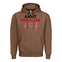 Chestnut ask me about medicare Zipper Hoodie - artisFamous