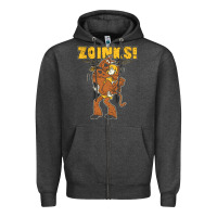 Charcoal Heather zoinks Zipper Hoodie - artisFamous