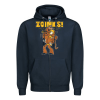 Navy zoinks Zipper Hoodie - artisFamous