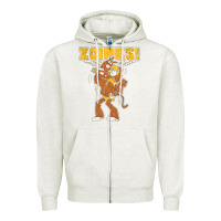 Oatmeal Heather zoinks Zipper Hoodie - artisFamous