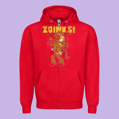 Zoinks Zipper Hoodie Designed By Artisfamous