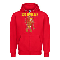 Red zoinks Zipper Hoodie - artisFamous