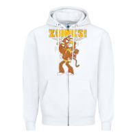 White zoinks Zipper Hoodie - artisFamous