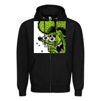 Black rat fink Zipper Hoodie - artisFamous