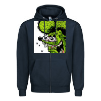 Navy rat fink Zipper Hoodie - artisFamous