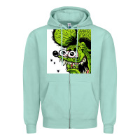 Seafoam rat fink Zipper Hoodie - artisFamous