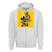 Dove Grey rat fink 02 Zipper Hoodie - artisFamous