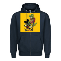 Navy rat fink 02 Zipper Hoodie - artisFamous