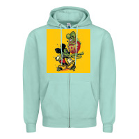 Seafoam rat fink 02 Zipper Hoodie - artisFamous