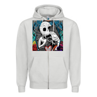 Dove Grey the nightmare before christmas 2 Zipper Hoodie - artisFamous