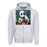 Heather Grey the nightmare before christmas 2 Zipper Hoodie - artisFamous