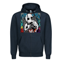 Navy the nightmare before christmas 2 Zipper Hoodie - artisFamous