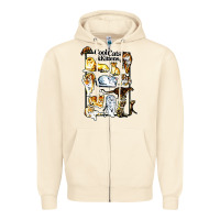 Sandshell cool cats and kittens Zipper Hoodie - artisFamous