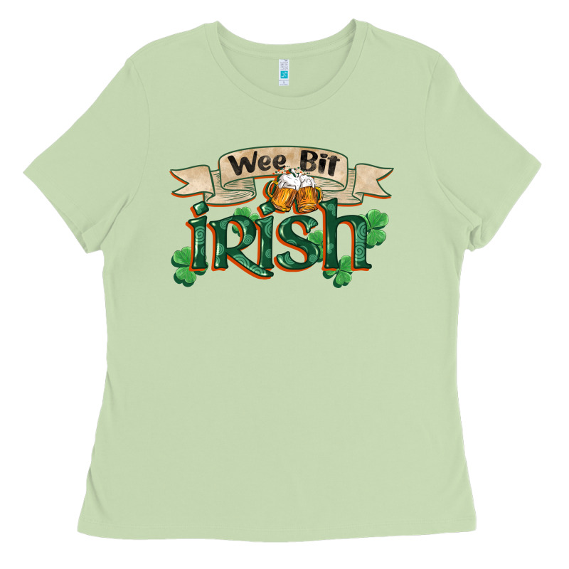 Wee Bit Irish St Patricks Day Ladies Tee by FaDigitalArtStudio | Teevron
