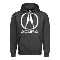 Charcoal Heather Luxury vehicles company Zipper Hoodie - artisFamous