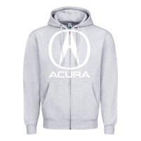 Heather Grey Luxury vehicles company Zipper Hoodie - artisFamous