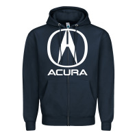 Navy Luxury vehicles company Zipper Hoodie - artisFamous
