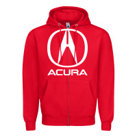 Red Luxury vehicles company Zipper Hoodie - artisFamous