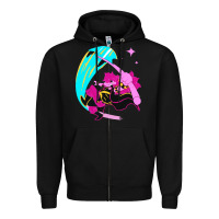 Black deltarune Zipper Hoodie - artisFamous