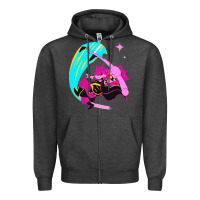 Charcoal Heather deltarune Zipper Hoodie - artisFamous
