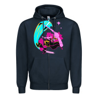 Navy deltarune Zipper Hoodie - artisFamous