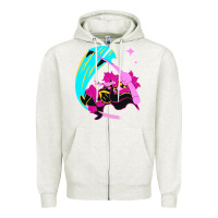 Oatmeal Heather deltarune Zipper Hoodie - artisFamous