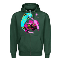 Sports Green deltarune Zipper Hoodie - artisFamous
