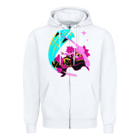 White deltarune Zipper Hoodie - artisFamous