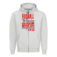 Dove Grey fireball whisky whispers Zipper Hoodie - artisFamous