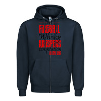 Navy fireball whisky whispers Zipper Hoodie - artisFamous