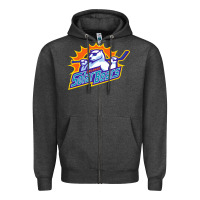 Charcoal Heather solar bears Zipper Hoodie - artisFamous
