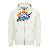 Oatmeal Heather solar bears Zipper Hoodie - artisFamous