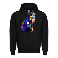 Black LIONEL MESSI Zipper Hoodie - artisFamous