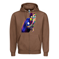 Chestnut LIONEL MESSI Zipper Hoodie - artisFamous