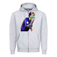 Heather Grey LIONEL MESSI Zipper Hoodie - artisFamous