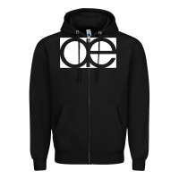 Black autechre Zipper Hoodie - artisFamous