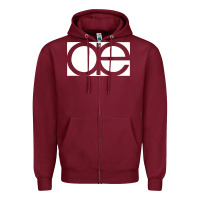 Burgundy autechre Zipper Hoodie - artisFamous