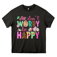 Asphalt Don't worry be happy Easter Day Heavy Core Tee - HowdyJamesFarm