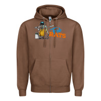 Chestnut fabrats Zipper Hoodie - artisFamous