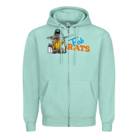 Seafoam fabrats Zipper Hoodie - artisFamous