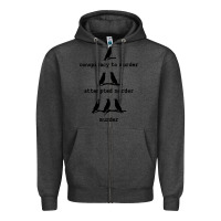 Charcoal Heather attempted murder cute Zipper Hoodie - artisFamous