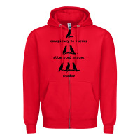Red attempted murder cute Zipper Hoodie - artisFamous