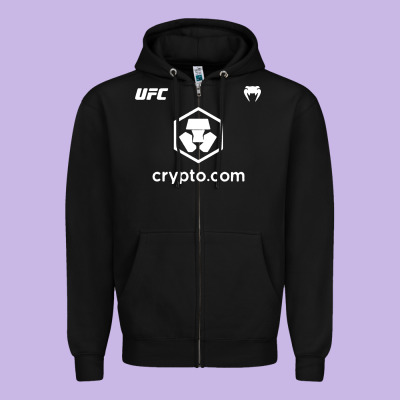 Crypto Zipper Hoodie Designed By Artisfamous
