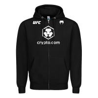 Black crypto Zipper Hoodie - artisFamous