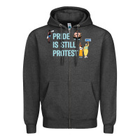 Charcoal Heather pride is still protest Zipper Hoodie - artisFamous
