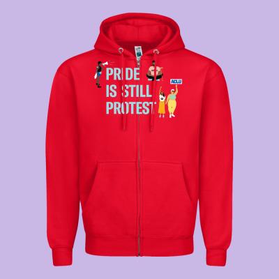 Pride Is Still Protest Zipper Hoodie Designed By Artisfamous