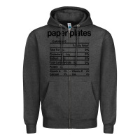 Charcoal Heather paper plates nutrition facts funny thanksgiving christmas Zipper Hoodie - artisFamous