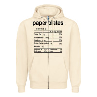 Sandshell paper plates nutrition facts funny thanksgiving christmas Zipper Hoodie - artisFamous
