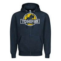 Navy yoshi park Zipper Hoodie - artisFamous