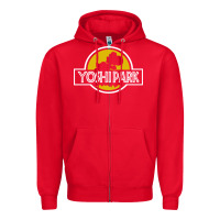 Red yoshi park Zipper Hoodie - artisFamous